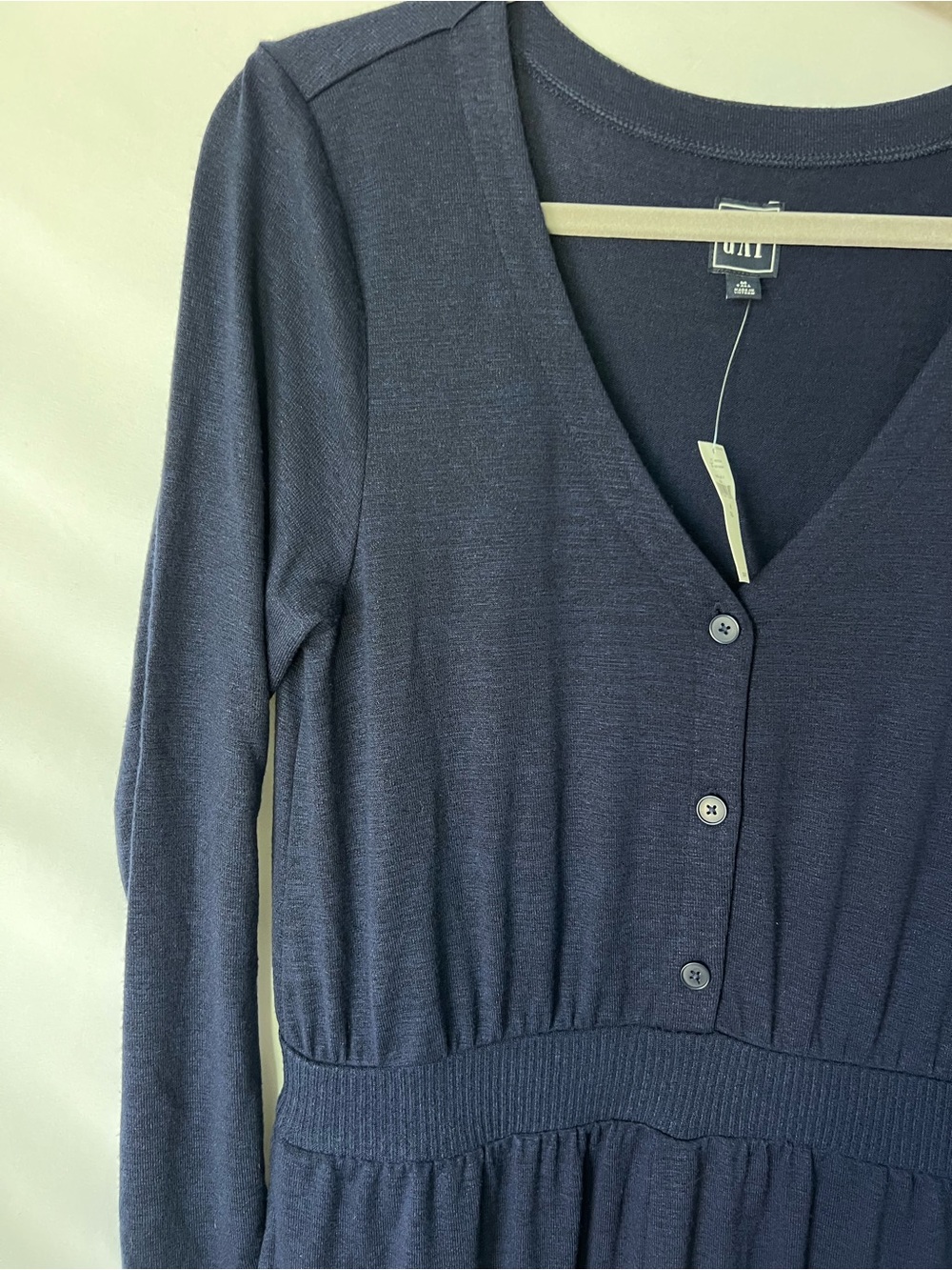 NWT Womens GAP Heathered Navy V-Neck Tall* Jumpsuit - Picture 3 of 6